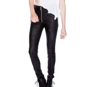 Rare Unif pleather zipper pants